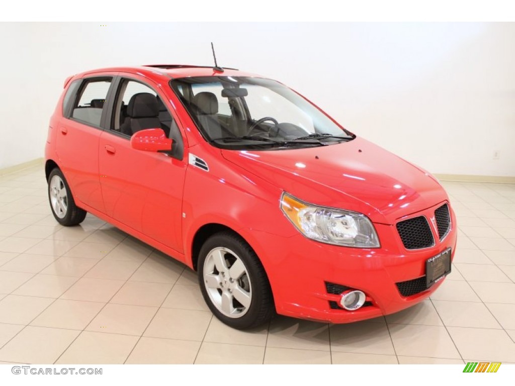 Bright Red 2009 Pontiac G3 Standard G3 Model Exterior Photo 53778418