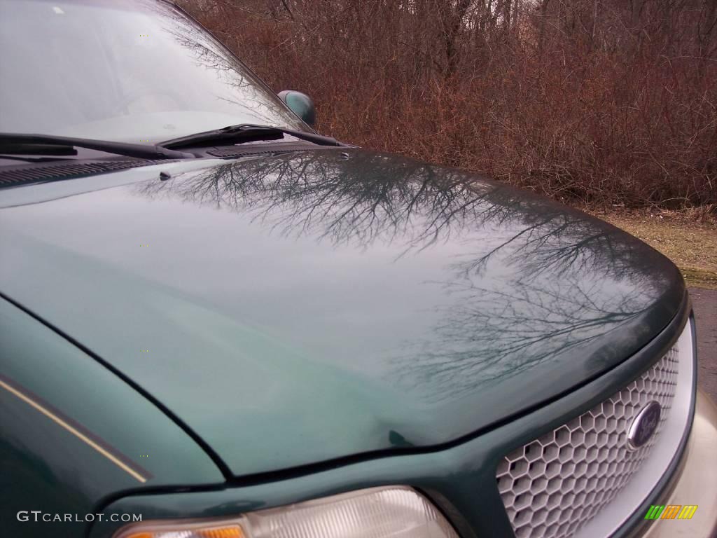 1999 F150 XLT Extended Cab 4x4 - Woodland Green Metallic / Medium Prairie Tan photo #25
