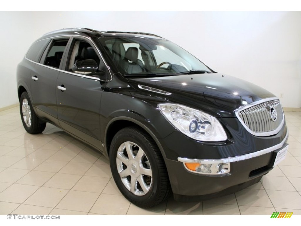 2008 Enclave CXL AWD - Carbon Black Metallic / Ebony/Ebony photo #1