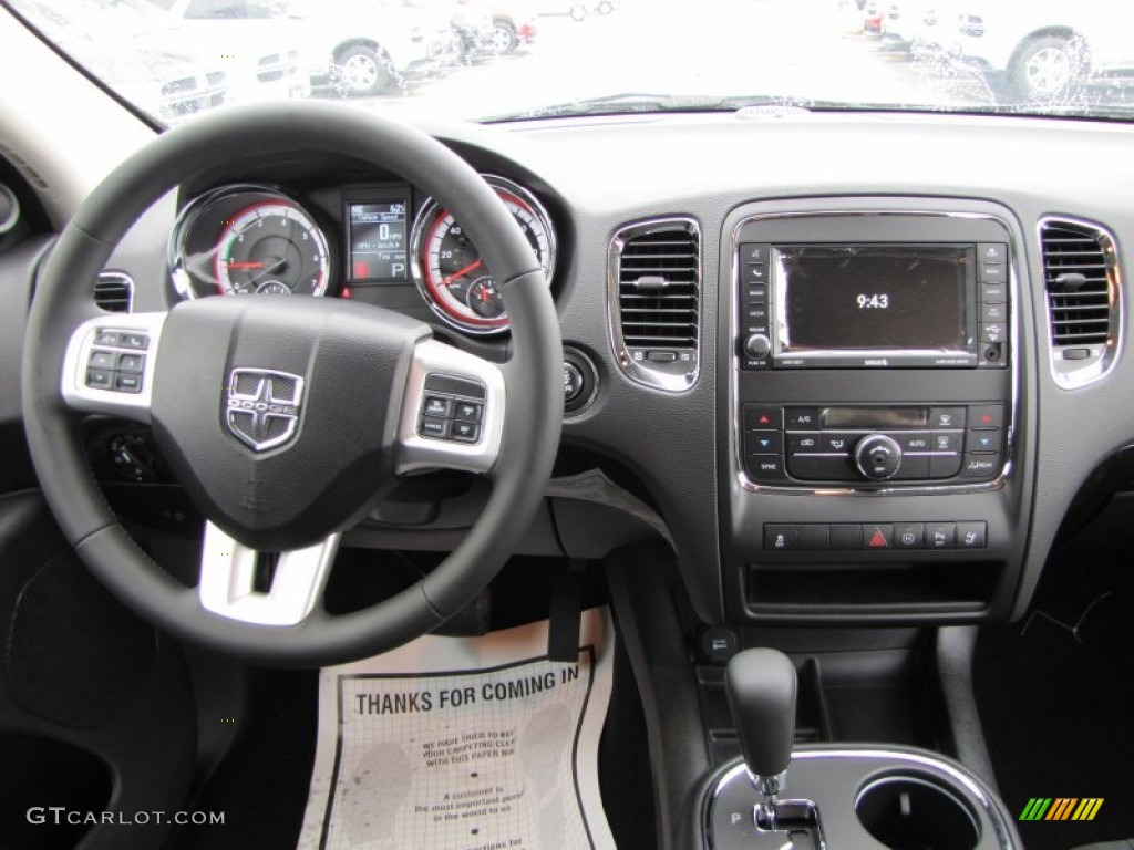 2012 Dodge Durango Crew Black Dashboard Photo #53779126