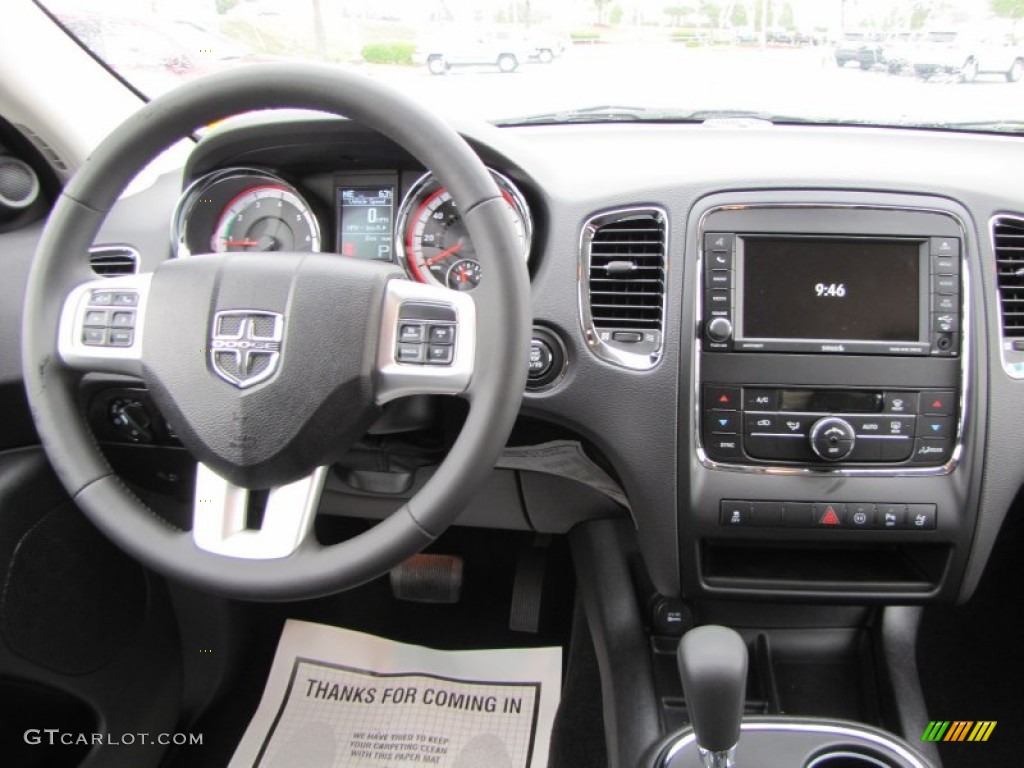 2012 Dodge Durango Crew Black Dashboard Photo #53779606