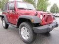 Deep Cherry Red Crystal Pearl 2012 Jeep Wrangler Sport S 4x4 Exterior