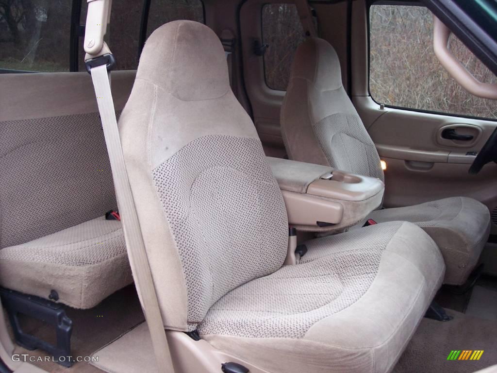 1999 F150 XLT Extended Cab 4x4 - Woodland Green Metallic / Medium Prairie Tan photo #40