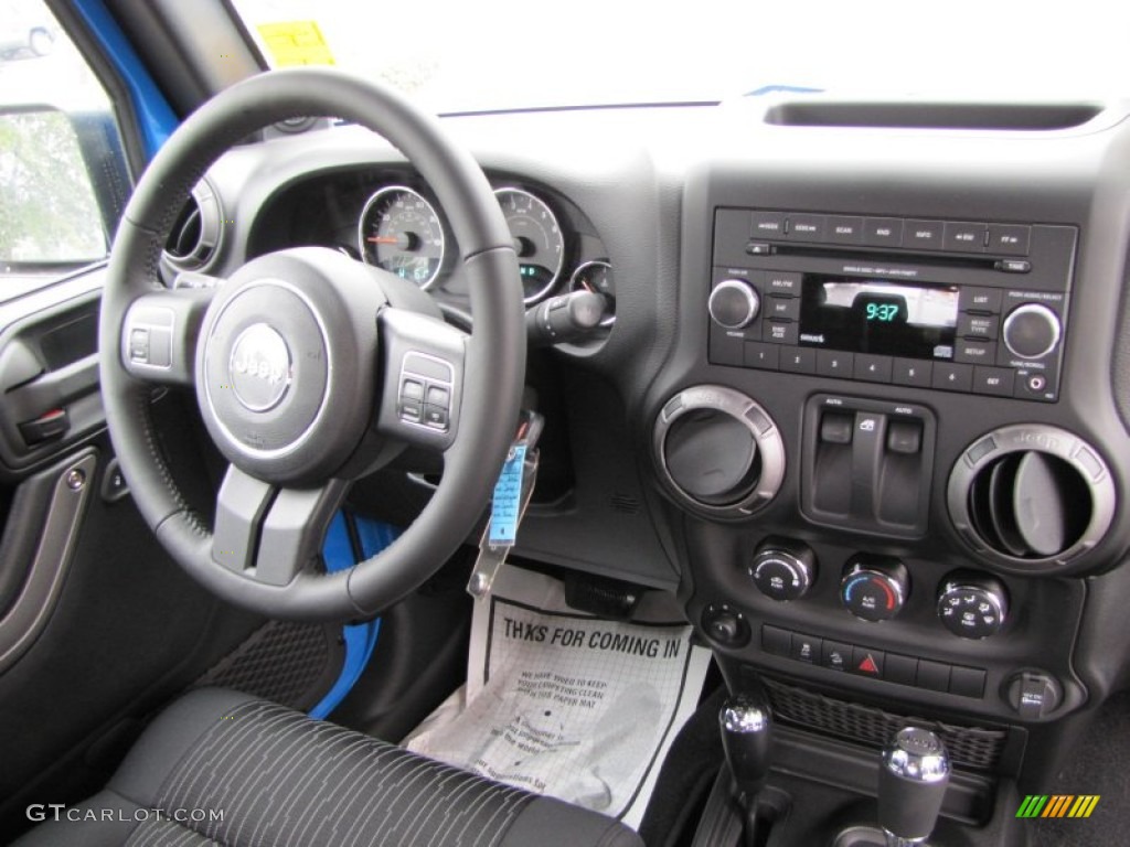 2012 Jeep Wrangler Sport S 4x4 Black Dashboard Photo #53780095