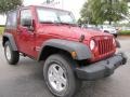 Deep Cherry Red Crystal Pearl 2012 Jeep Wrangler Sport S 4x4 Exterior