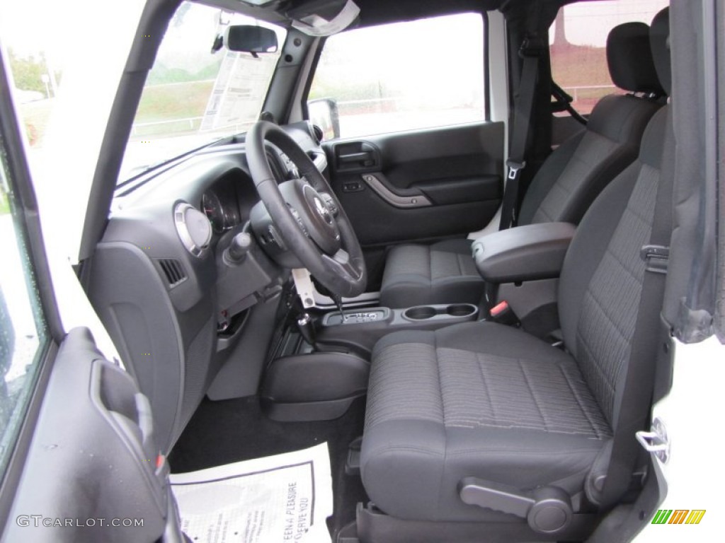 Black Interior 2012 Jeep Wrangler Sport S 4x4 Photo #53780365