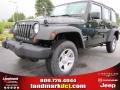 2012 Natural Green Pearl Jeep Wrangler Unlimited Sport 4x4  photo #1
