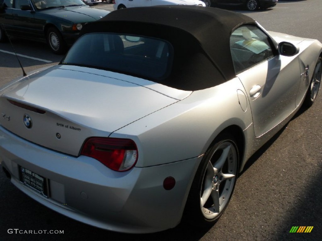 2008 Z4 3.0si Roadster - Titanium Silver Metallic / Black photo #5