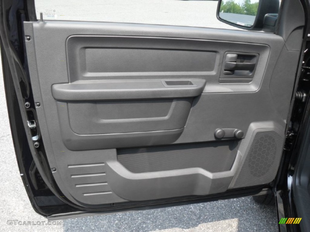 2012 Dodge Ram 1500 ST Regular Cab 4x4 Dark Slate Gray/Medium Graystone Door Panel Photo #53781451
