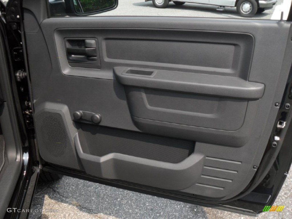 2012 Dodge Ram 1500 ST Regular Cab 4x4 Dark Slate Gray/Medium Graystone Door Panel Photo #53781544
