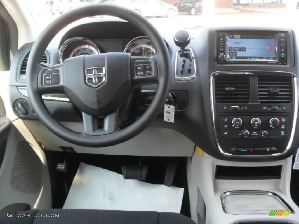 2012 Dodge Grand Caravan SXT Black/Light Graystone Dashboard Photo #53781787