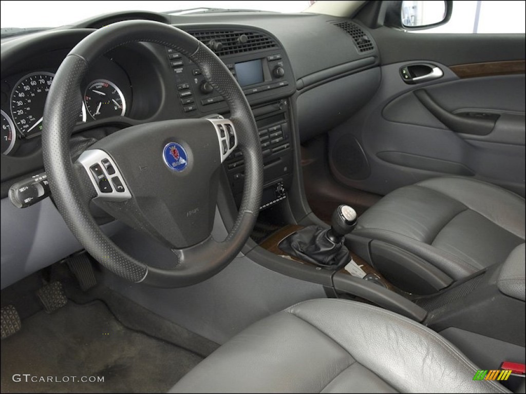 Slate Gray Interior 2006 Saab 9-3 2.0T Sport Sedan Photo #53782126