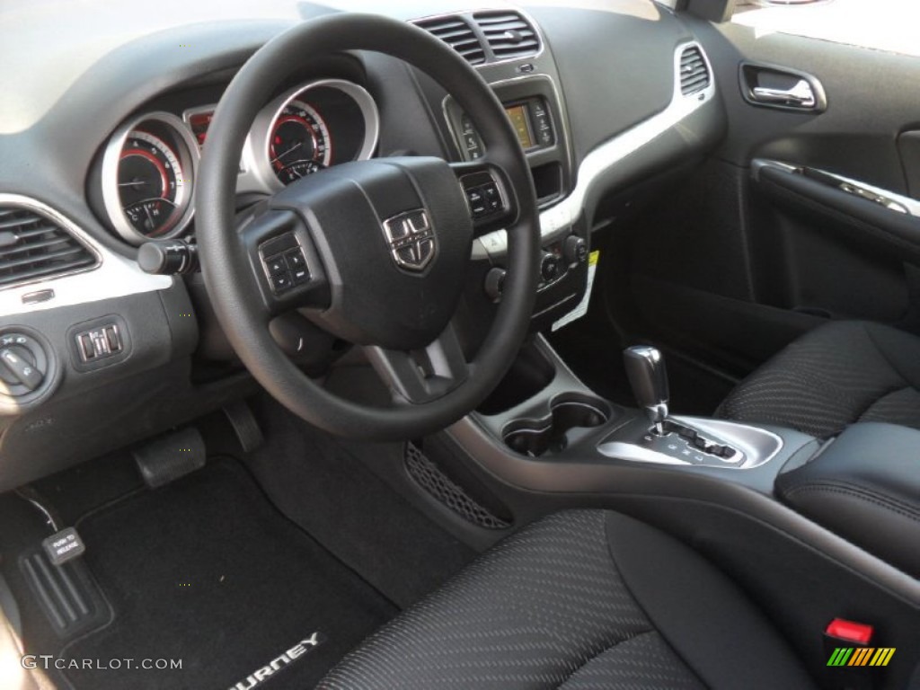 Black Interior 2012 Dodge Journey SXT Photo #53782222