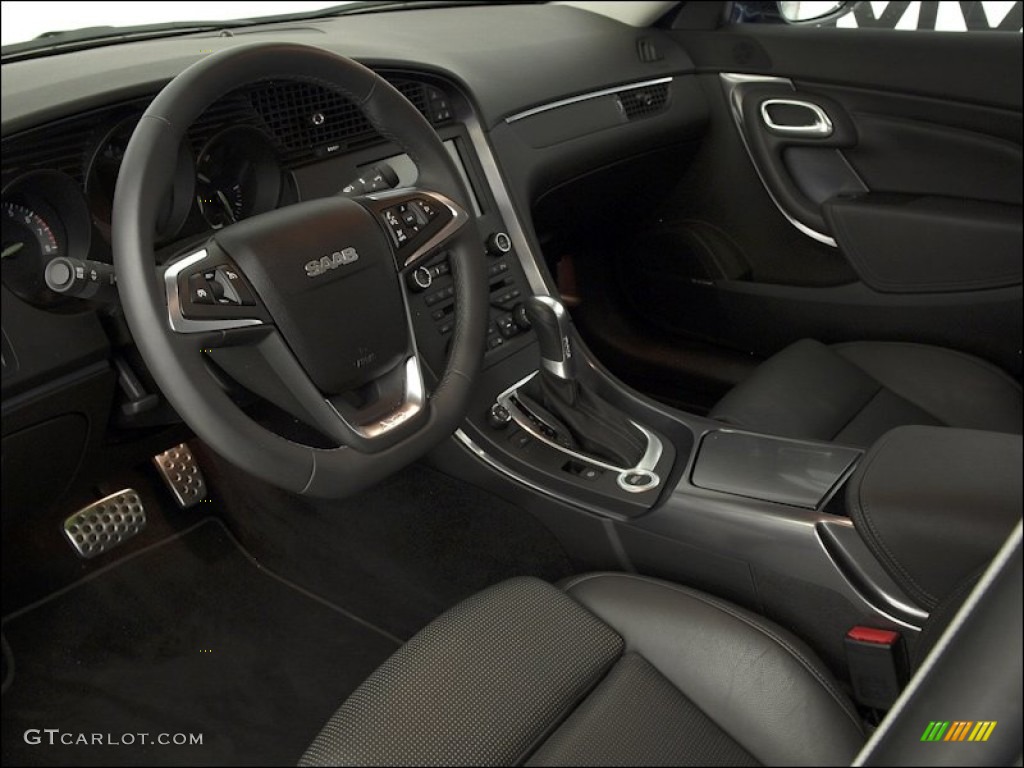 Jet Black Interior 2011 Saab 9-5 Aero XWD Sedan Photo #53782393
