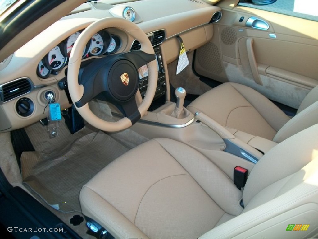 Sand Beige Interior 2011 Porsche 911 Carrera 4S Coupe Photo #53783203