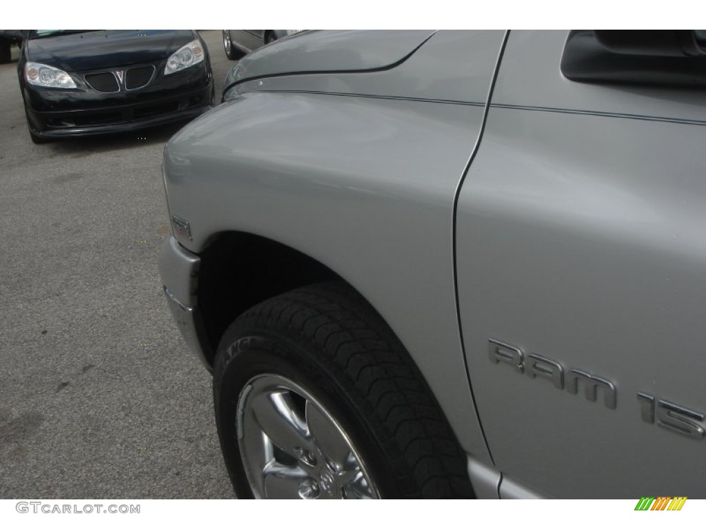 2005 Ram 1500 SLT Quad Cab 4x4 - Bright Silver Metallic / Dark Slate Gray photo #13