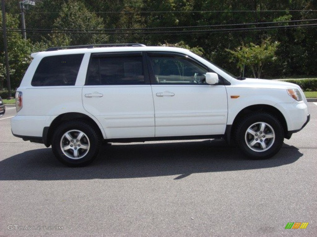 2007 Pilot EX-L 4WD - Taffeta White / Saddle photo #7