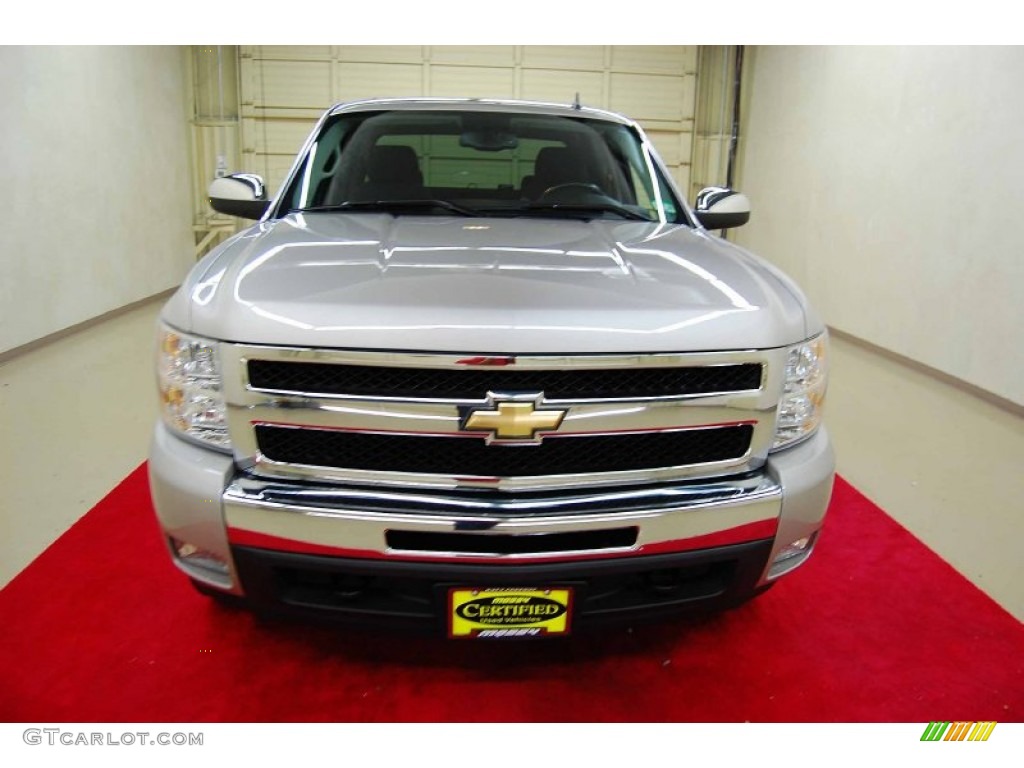 2009 Silverado 1500 LT Crew Cab - Silver Birch Metallic / Ebony photo #2
