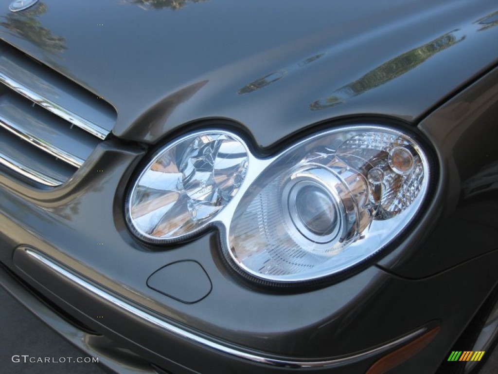2009 CLK 350 Cabriolet - Indium Grey Metallic / Black/Cappuccino photo #22