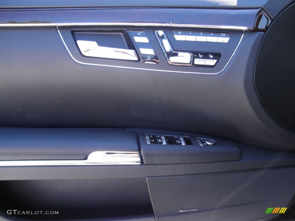 2012 Mercedes-Benz S 550 Sedan Black Door Panel Photo #53788150