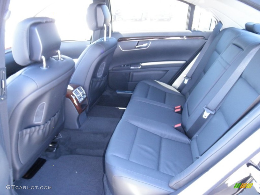 Black Interior 2012 Mercedes-Benz S 550 Sedan Photo #53788174