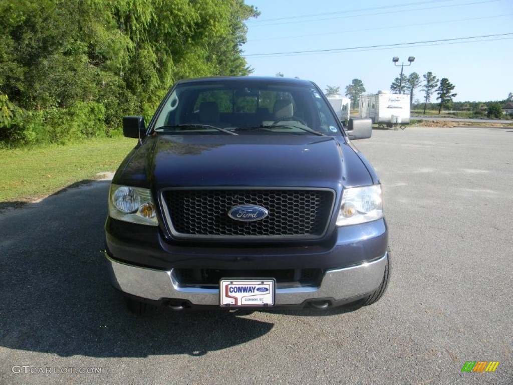 2005 F150 XLT SuperCab 4x4 - Medium Wedgewood Blue Metallic / Medium Flint Grey photo #2