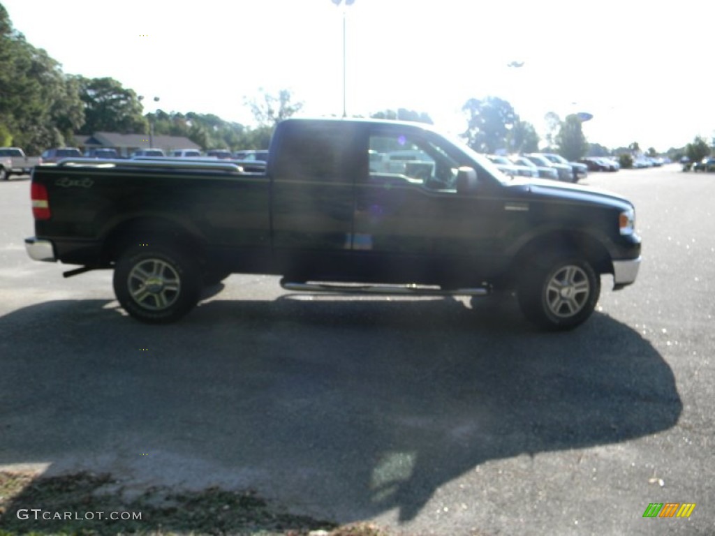 2005 F150 XLT SuperCab 4x4 - Medium Wedgewood Blue Metallic / Medium Flint Grey photo #4