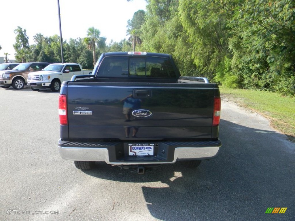 2005 F150 XLT SuperCab 4x4 - Medium Wedgewood Blue Metallic / Medium Flint Grey photo #6