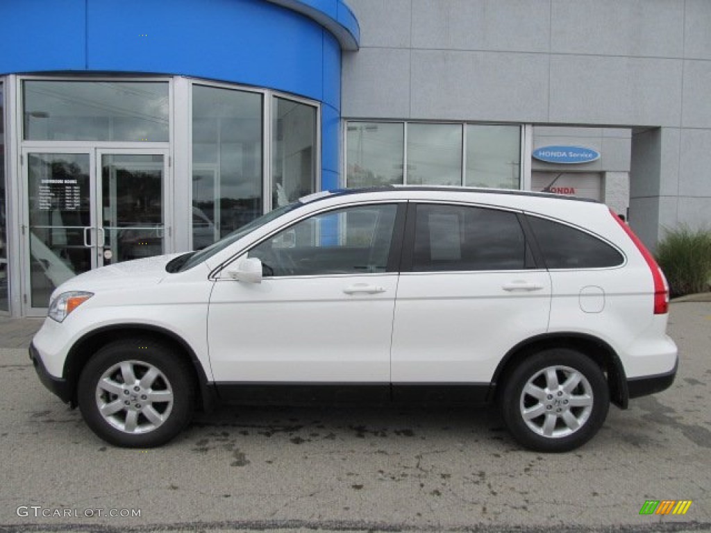 2008 CR-V EX-L 4WD - Taffeta White / Gray photo #4