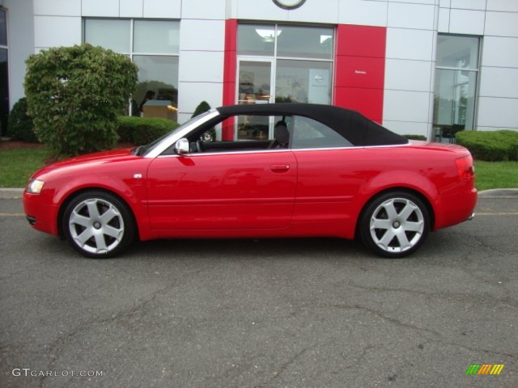 Brilliant Red 2005 Audi S4 4.2 quattro Cabriolet Exterior Photo #53791134