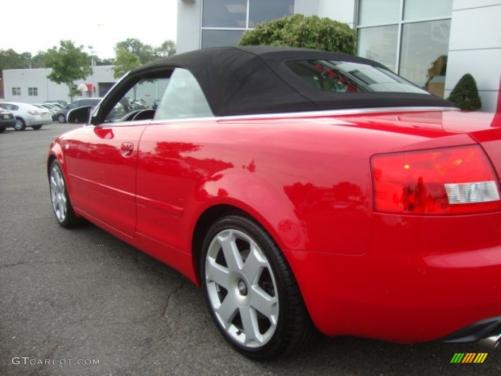 2005 S4 4.2 quattro Cabriolet - Brilliant Red / Ebony photo #4