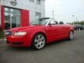 2005 Brilliant Red Audi S4 4.2 quattro Cabriolet  photo #12