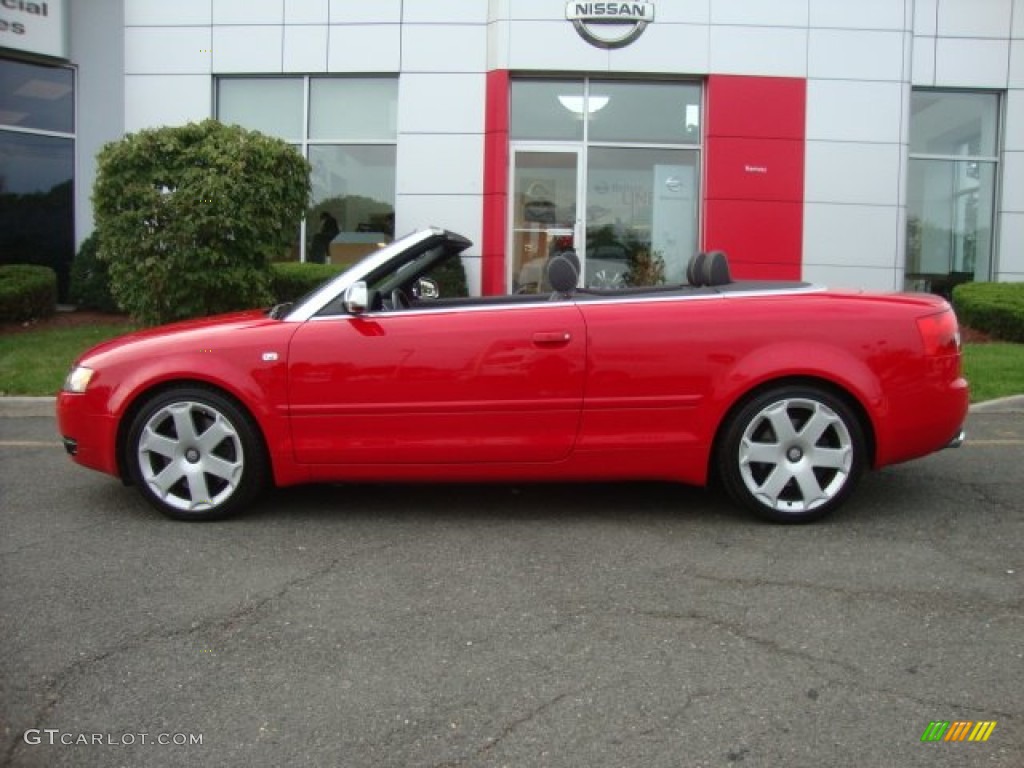 Brilliant Red 2005 Audi S4 4.2 quattro Cabriolet Exterior Photo #53791249