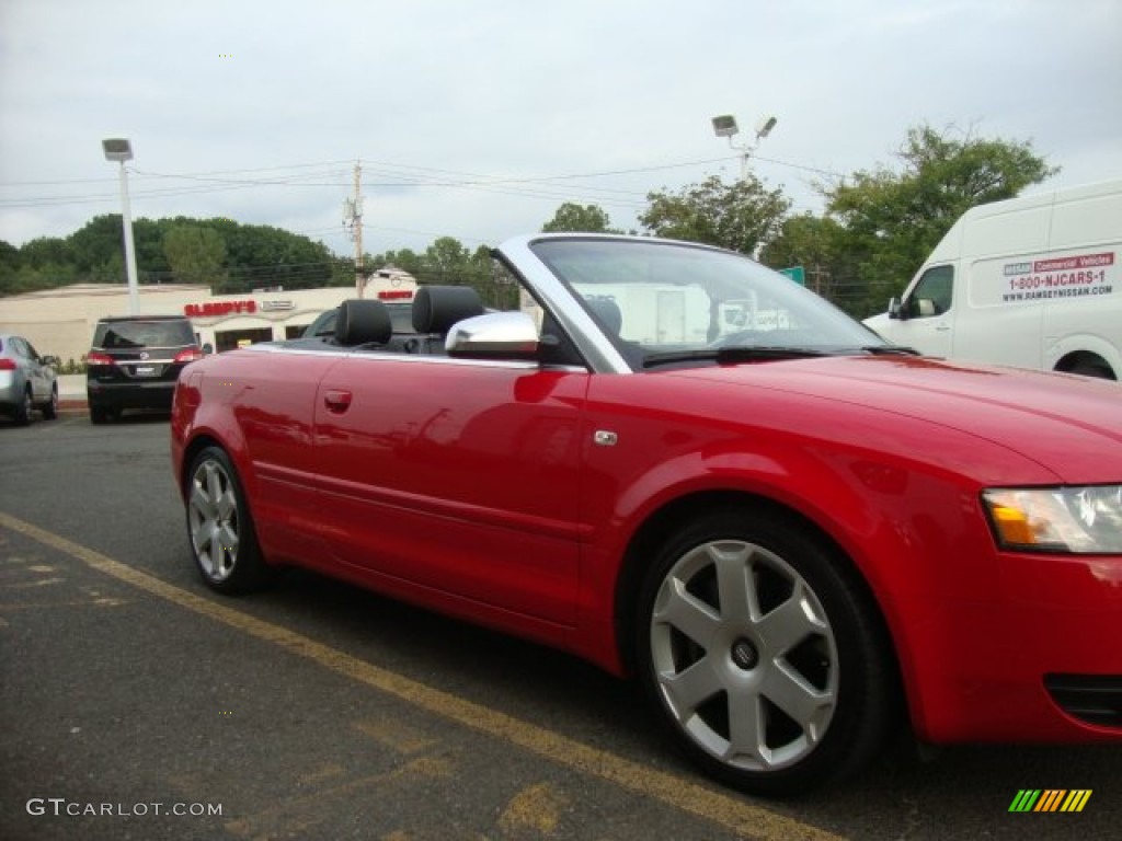 2005 S4 4.2 quattro Cabriolet - Brilliant Red / Ebony photo #17