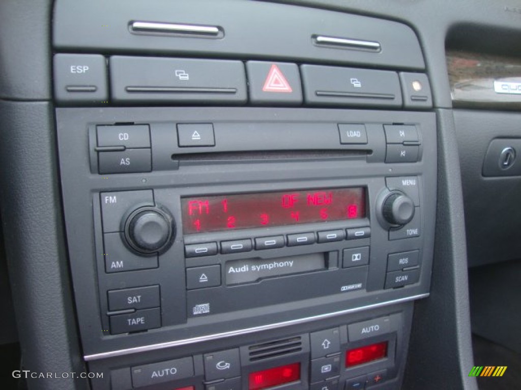 2005 Audi S4 4.2 quattro Cabriolet Audio System Photo #53791378