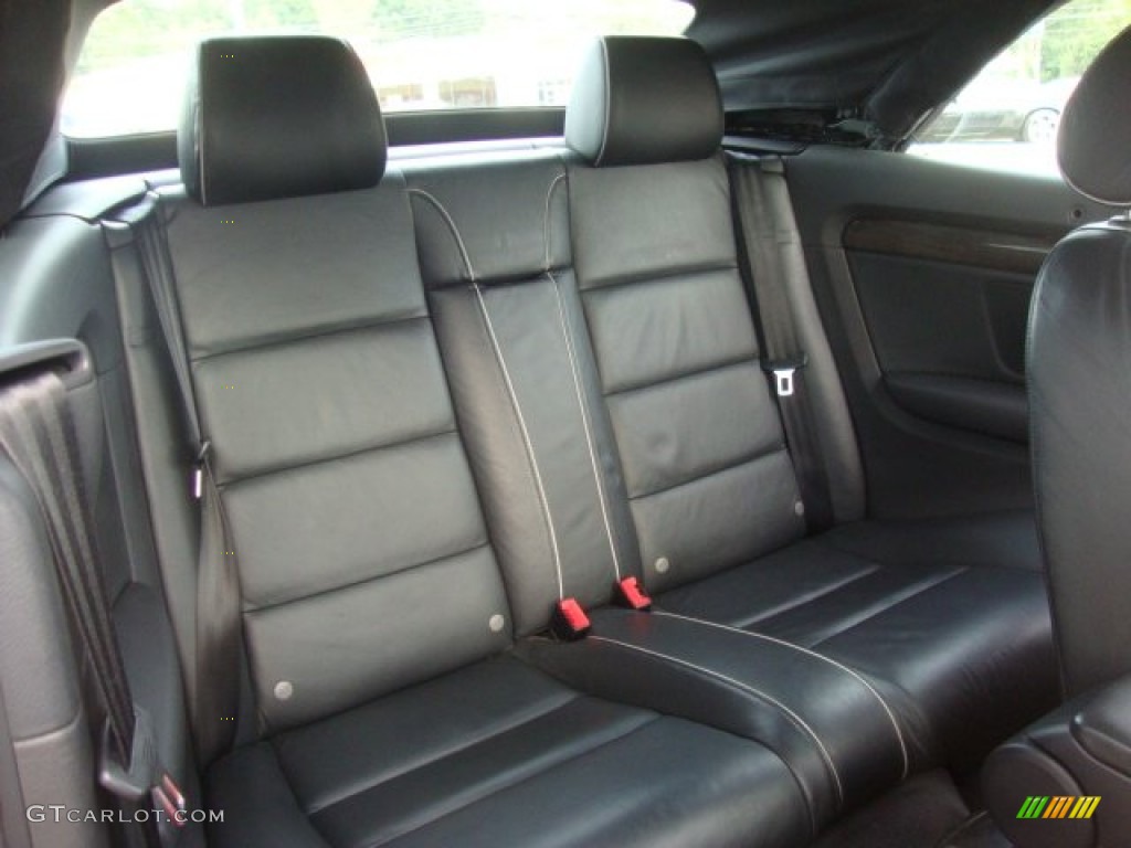 Ebony Interior 2005 Audi S4 4.2 quattro Cabriolet Photo #53791459