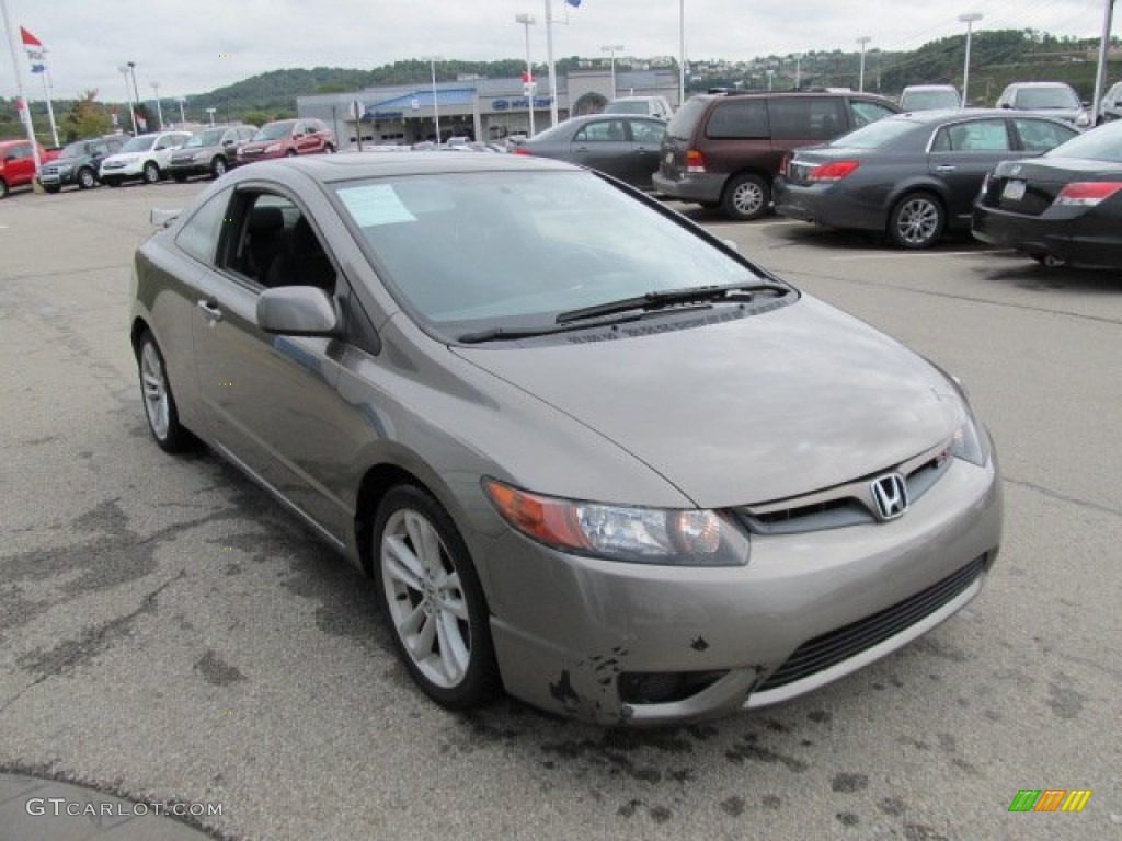 2006 Civic Si Coupe - Galaxy Gray Metallic / Black photo #9