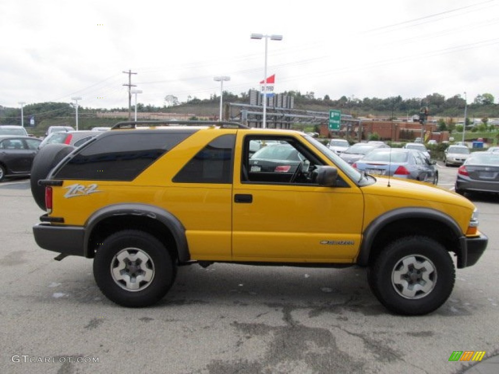 Yellow 2004 Chevrolet Blazer LS ZR2 4x4 Exterior Photo #53791996