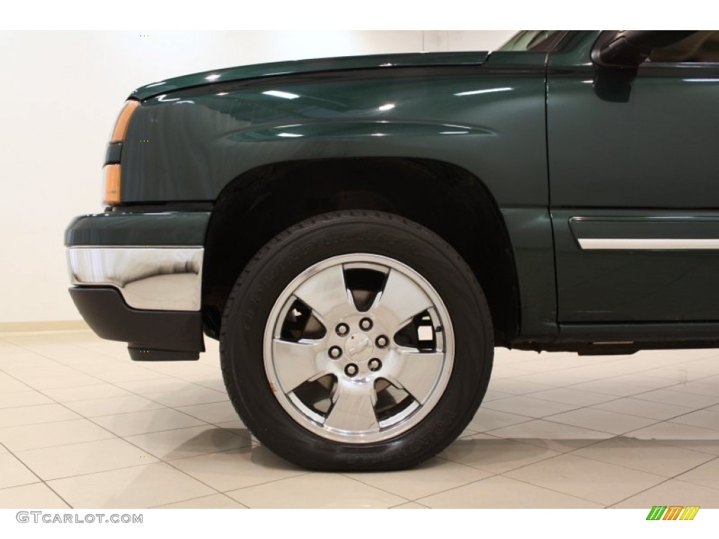 2006 Silverado 1500 LS Crew Cab - Dark Green Metallic / Dark Charcoal photo #17