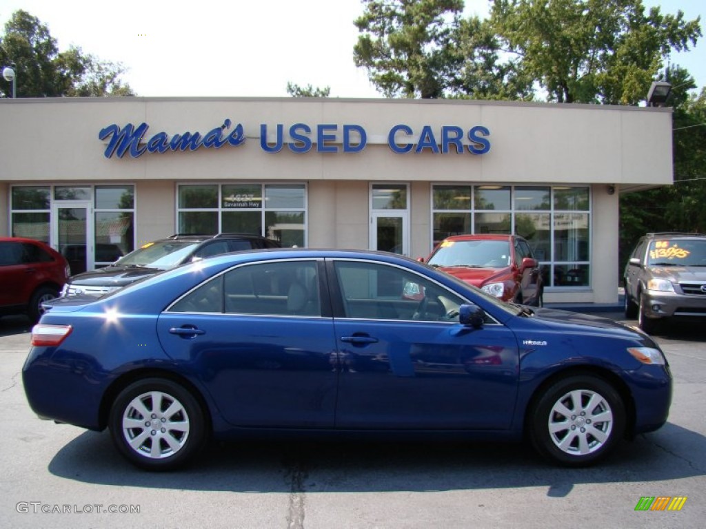 2007 Camry Hybrid - Blue Ribbon Metallic / Bisque photo #1