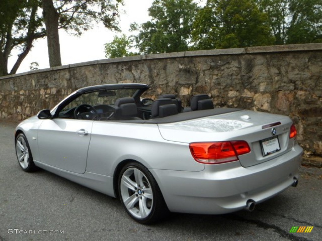 2009 3 Series 335i Convertible - Titanium Silver Metallic / Black photo #5