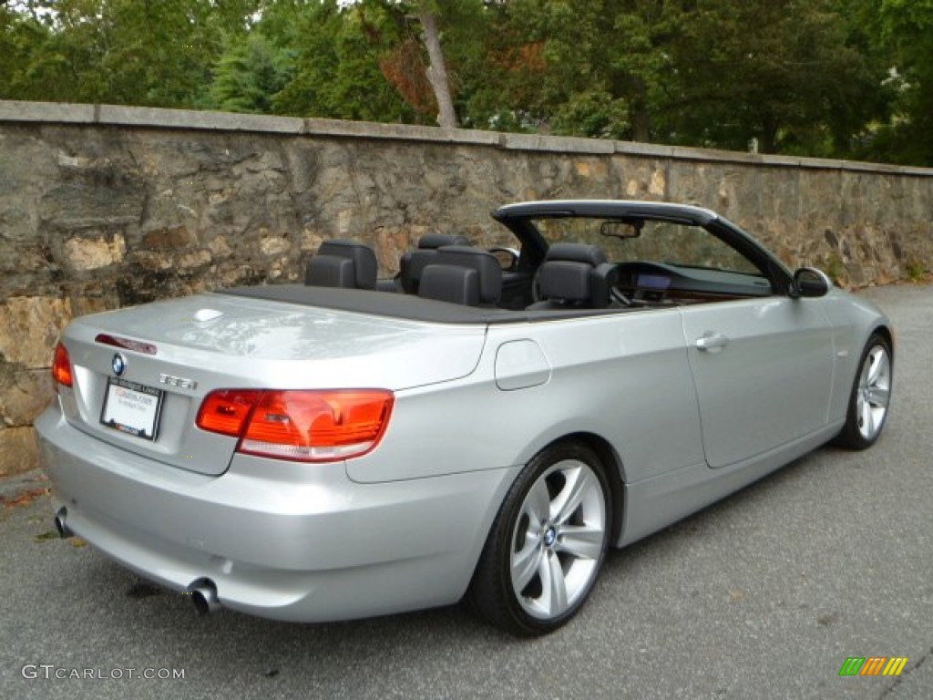 2009 3 Series 335i Convertible - Titanium Silver Metallic / Black photo #7