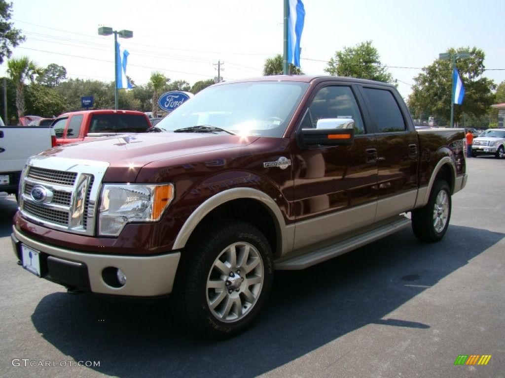 2010 F150 King Ranch SuperCrew 4x4 - Royal Red Metallic / Chapparal Leather photo #5