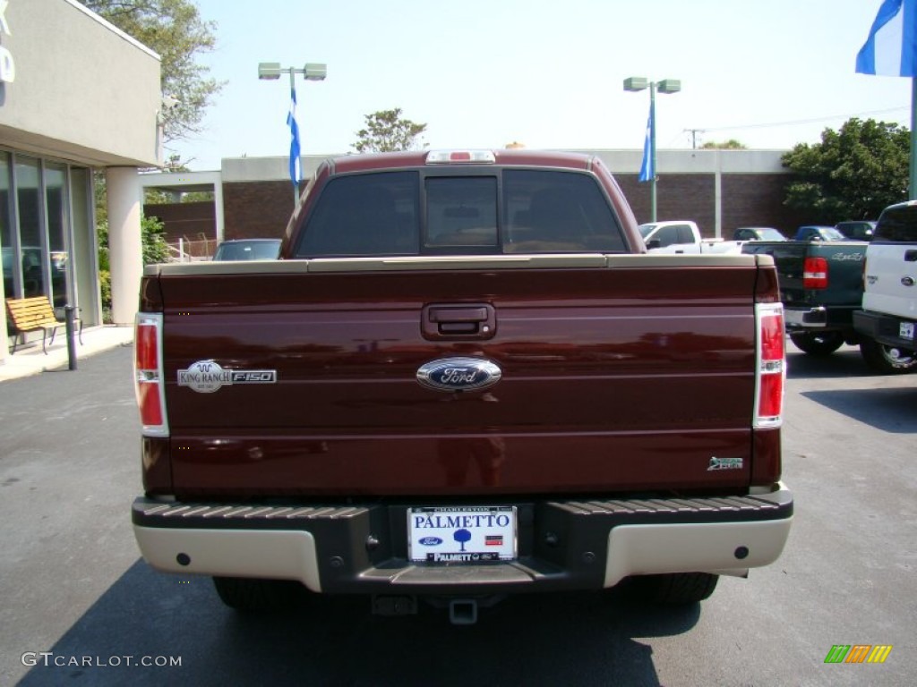 2010 F150 King Ranch SuperCrew 4x4 - Royal Red Metallic / Chapparal Leather photo #8