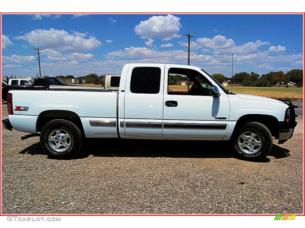 Summit White 1999 Chevrolet Silverado 1500 LS Extended Cab 4x4 Exterior Photo #53798044
