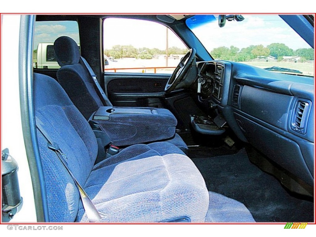 1999 Silverado 1500 LS Extended Cab 4x4 - Summit White / Blue photo #18