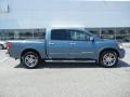 2010 Blue Steel Metallic Nissan Titan LE Crew Cab  photo #3