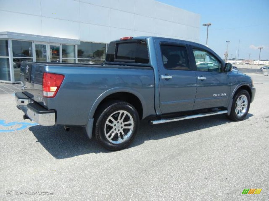 Blue Steel Metallic 2010 Nissan Titan LE Crew Cab Exterior Photo #53798215