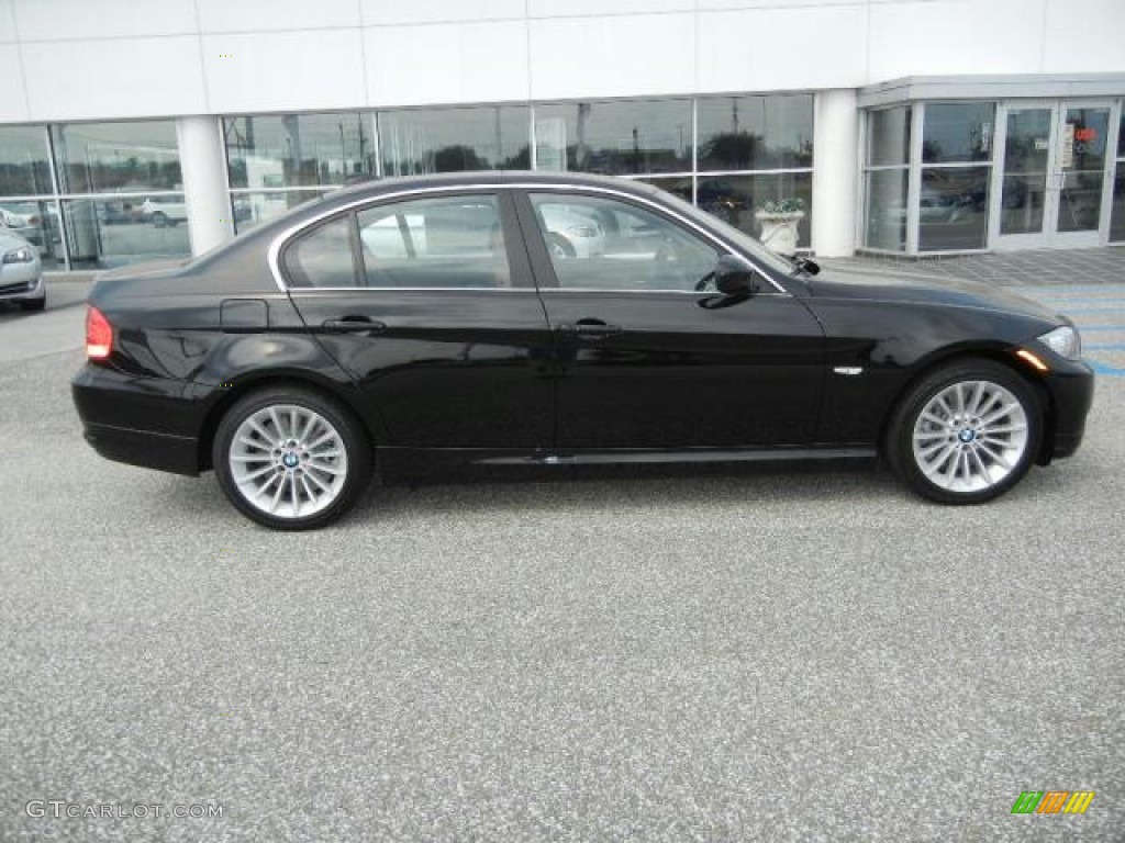 2011 3 Series 335d Sedan - Jet Black / Saddle Brown Dakota Leather photo #2