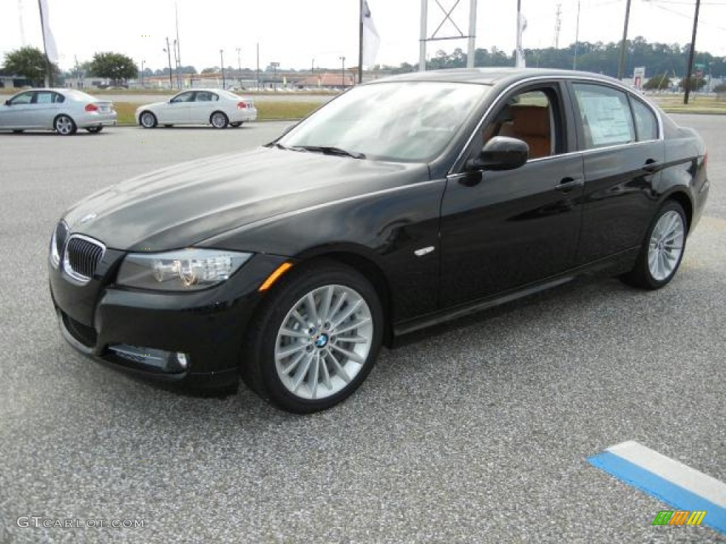 2011 3 Series 335d Sedan - Jet Black / Saddle Brown Dakota Leather photo #4